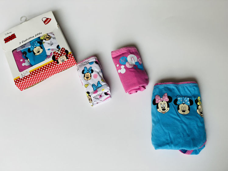 Picture of 1372-GIRLS MINNIE 3 PACK COTTON BRIEFS/PANTIES